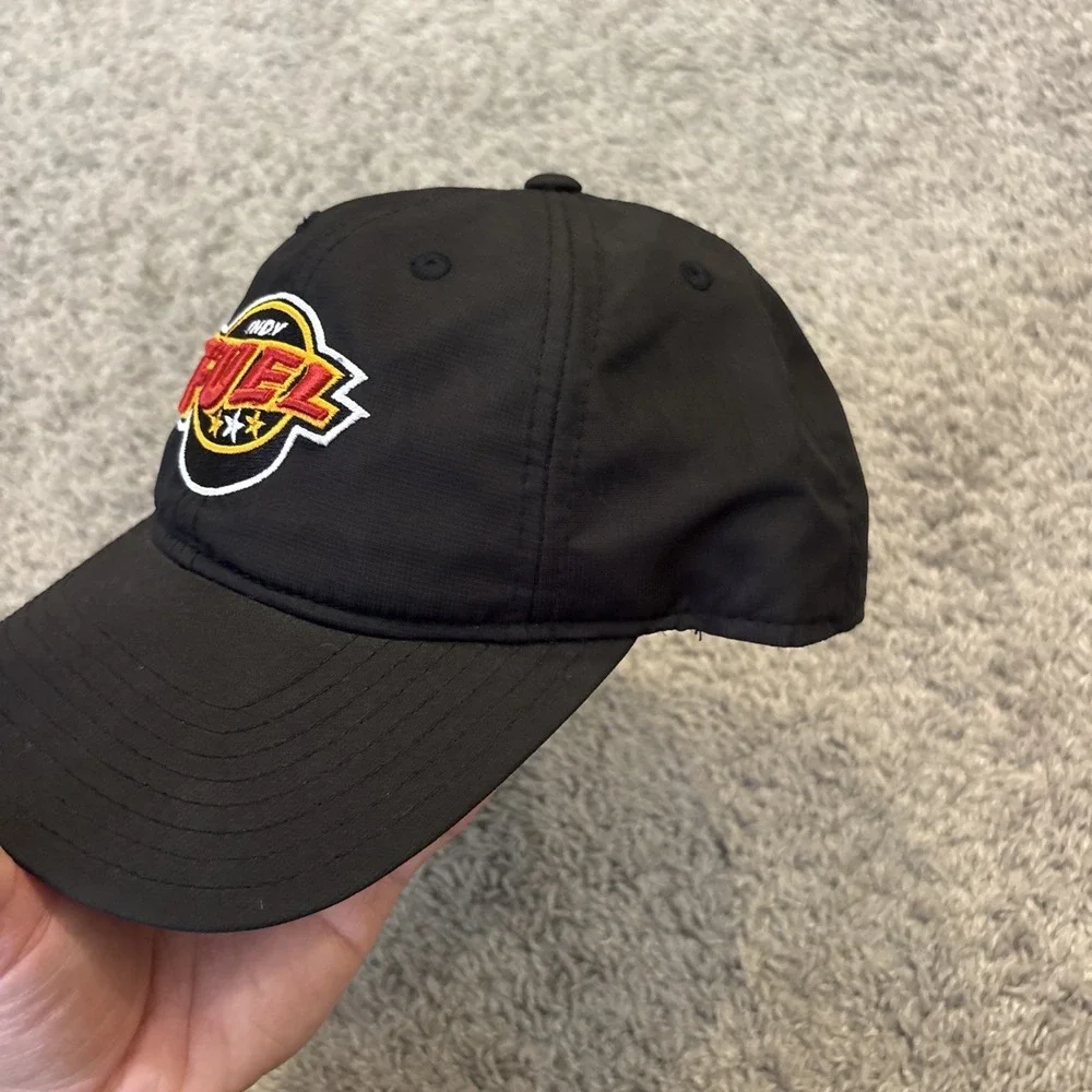 Indy Fuel Hat Reebok Center Ice ONE SIZE FITS ALL Baseball Cap Red Black ECHL